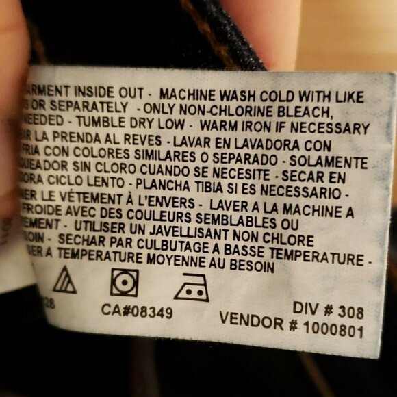 Nine West NW Dark Wash Straight Leg Jeans 8 - Picture 6 of 7